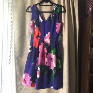 Purple floral Vince Camuto dress